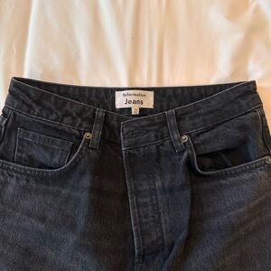 Reformation Cynthia Straight Leg Denim Jeans